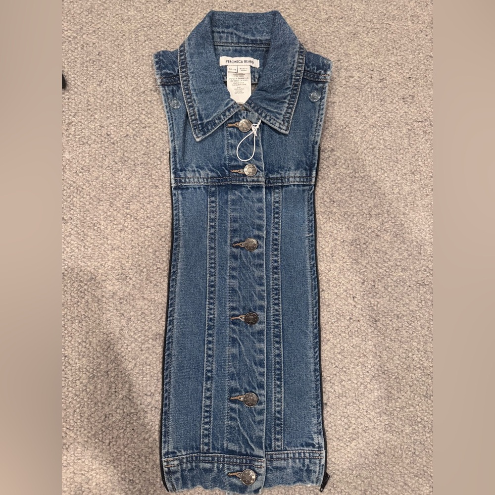 Veronica Beard Slate Denim Dickey in denim blue - Picture 6 of 9